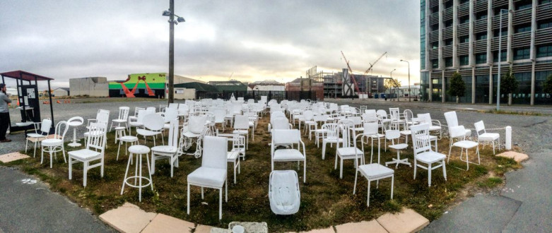 An empty chair for every victim of the 2011 earthquake