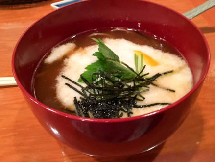 Soba yamakake - soba noodles with grated yam