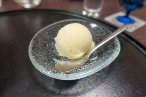 Kaiseki - eleventh course! Ice cream