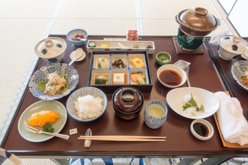 Japanese breakfast at our ryokan