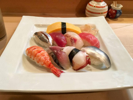 Sushi in Matsumoto, where you should never ask for more tea
