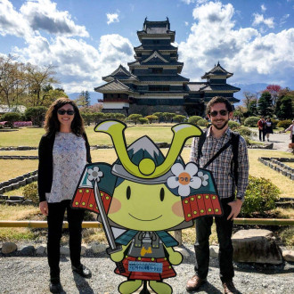 *This image photoshopped to convince Gail we were in Japan. *Not really. We were actually in Japan.