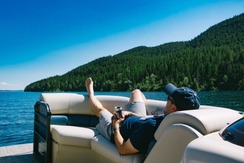 What a relaxing day on Whitefish Lake....