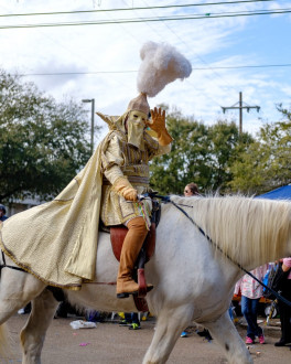 A knight of the Krewe of Mid-City