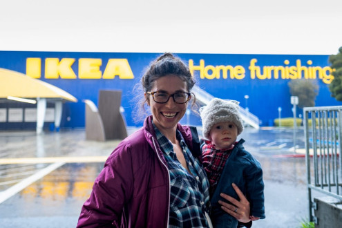Swedish baby's first trip to IKEA!