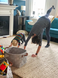 Toddler yoga is basically just down dog