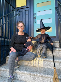 A witch and his cat