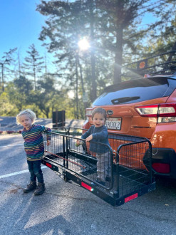 We really love our orange Subaru