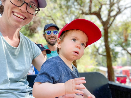 Nova's first trip to the zoo as a 1 year old! Mama THE TRAIN!
