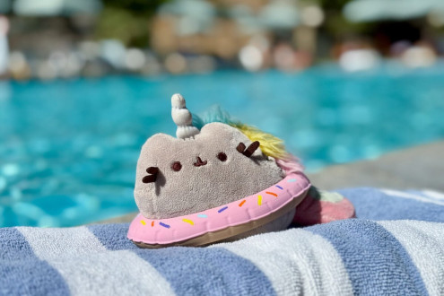 Unicornio loves the pool